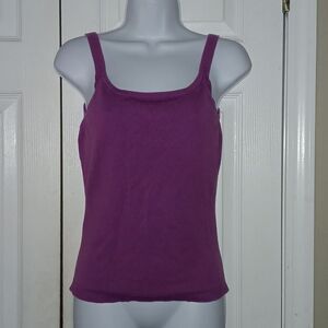GAP stretch purple  sleeveless tank top sweater  Sz S EUC